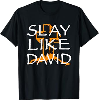 Slay Like David Christian Bible Verse Scripture 1 Samuel 17 T-Shirt