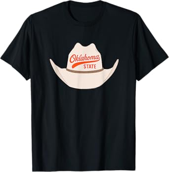 State of Oklahoma Cowboy Hat for Oklahoma Pride T-Shirt