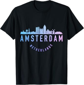 Amsterdam Netherlands Skyline Pride Souvenir T-Shirt