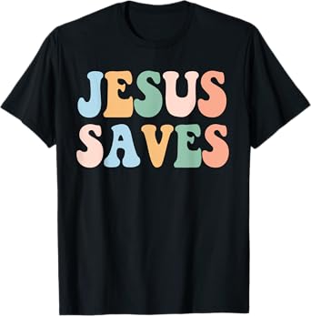 Jesus Saves Christian Retro Vintage T-Shirt