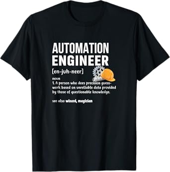 Automation Engineer Definition Funny Engineering Costume T-Shirt