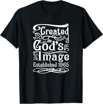 60 Year Old Christian: Jesus and God 1965 60th Birthday T-Shirt