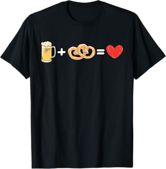 Beer And Pretzel German Pretzel Lovers Soft Pretzels T-Shirt