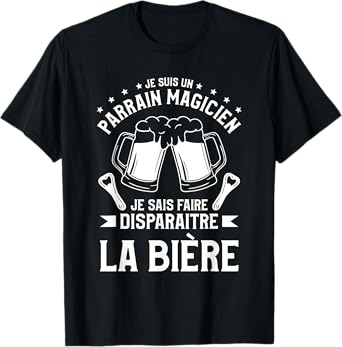 I Am A Godfather Magician Drinking Beer T-Shirt