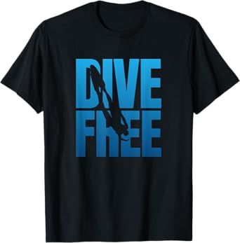 Dive Free Freediver T-Shirt Freediving Tee Shirt T-Shirt