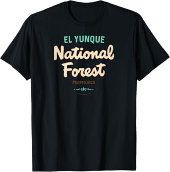 El Yunque National Forest Puerto Rico USFS Script Logo T-Shirt