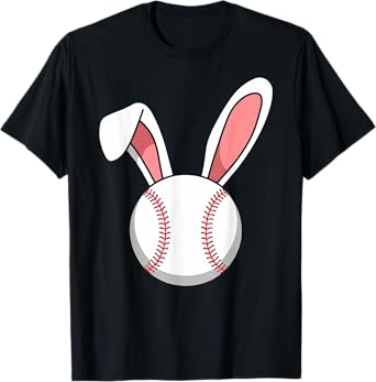 Easter baseball with ears for kids and toddler T-Shirt