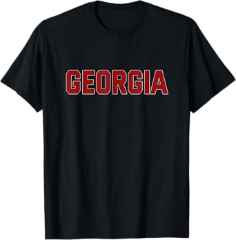 Georgia GA Vintage Varsity Style Sports Women Girls Mens Uga T-Shirt