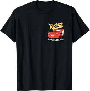 Disney Pixar Cars Lightning McQueen Vintage Rusteze T-Shirt