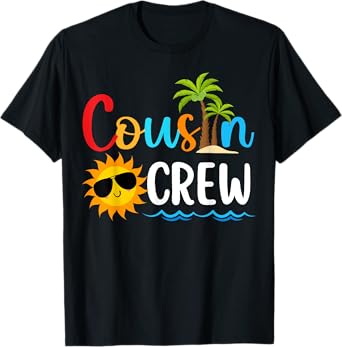 2025 Cousin crew Summer Vacation Beach Family Trips Matching Men Women Girls Kids T-Shirt