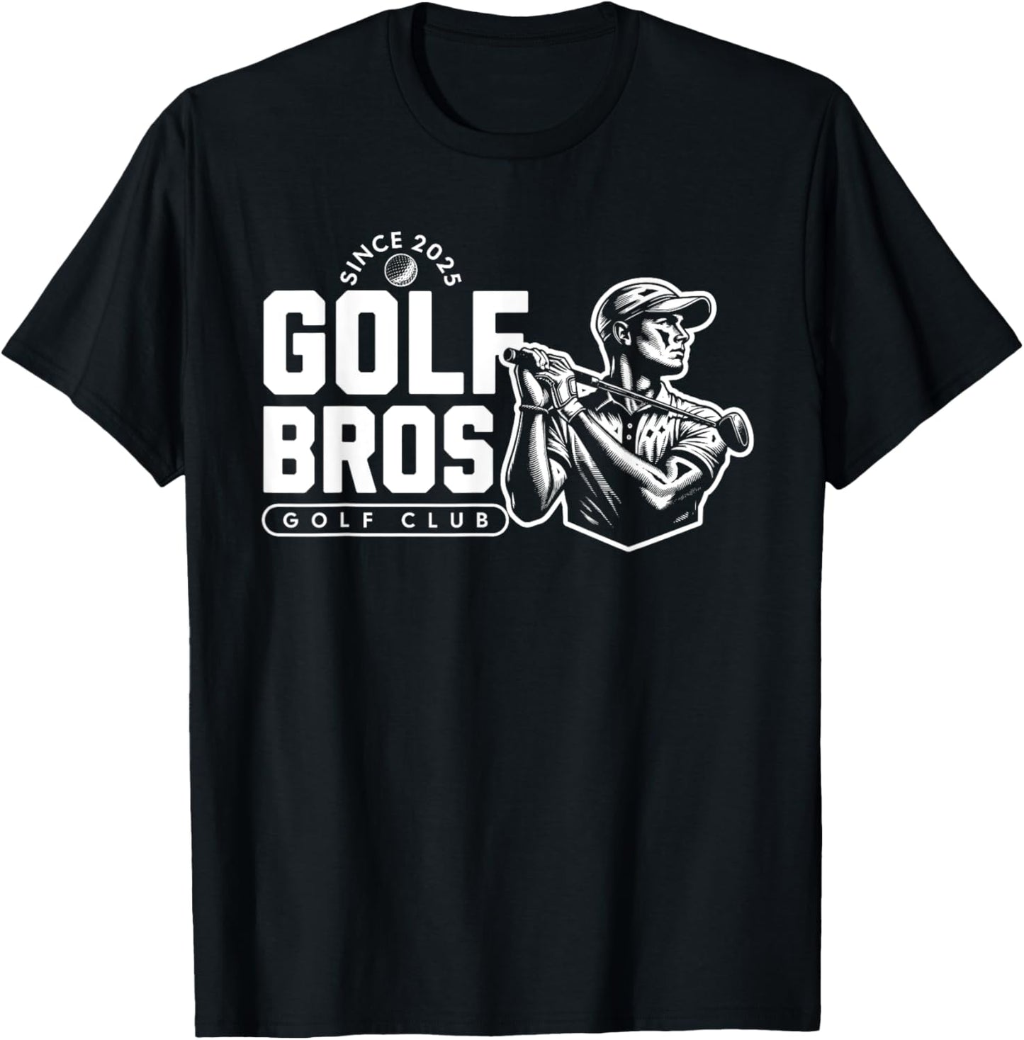 Golf Bros Funny Matching Golf Design for Friends And Buddies T-Shirt