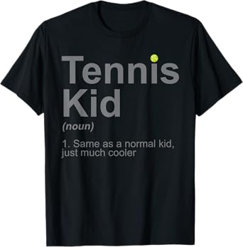 Tennis Kid Art For Boys Kids Girl Tennis Lover Tennis Player T-Shirt