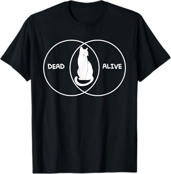 Schrodinger's Cat Venn Diagram T-Shirt