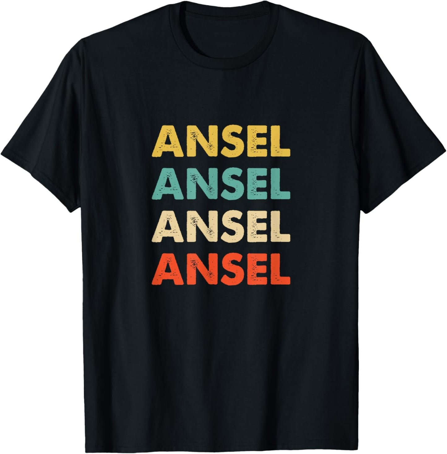 ANSEL Shirt - Colorful Bold Text Tee for Fans