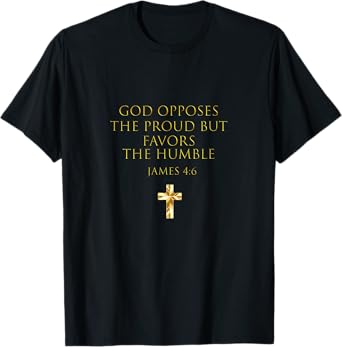 Buffalo Tees James 4:6 Bible Verse T-Shirt