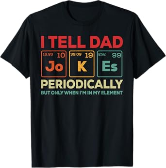 I Tell Dad Jokes Periodically Element Vintage Father's Day T-Shirt