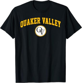 Quaker Valley Design High School Arch Vintage Design T-Shirt