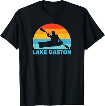 Lake Gaston North Carolina Virginia Kayak T-Shirt
