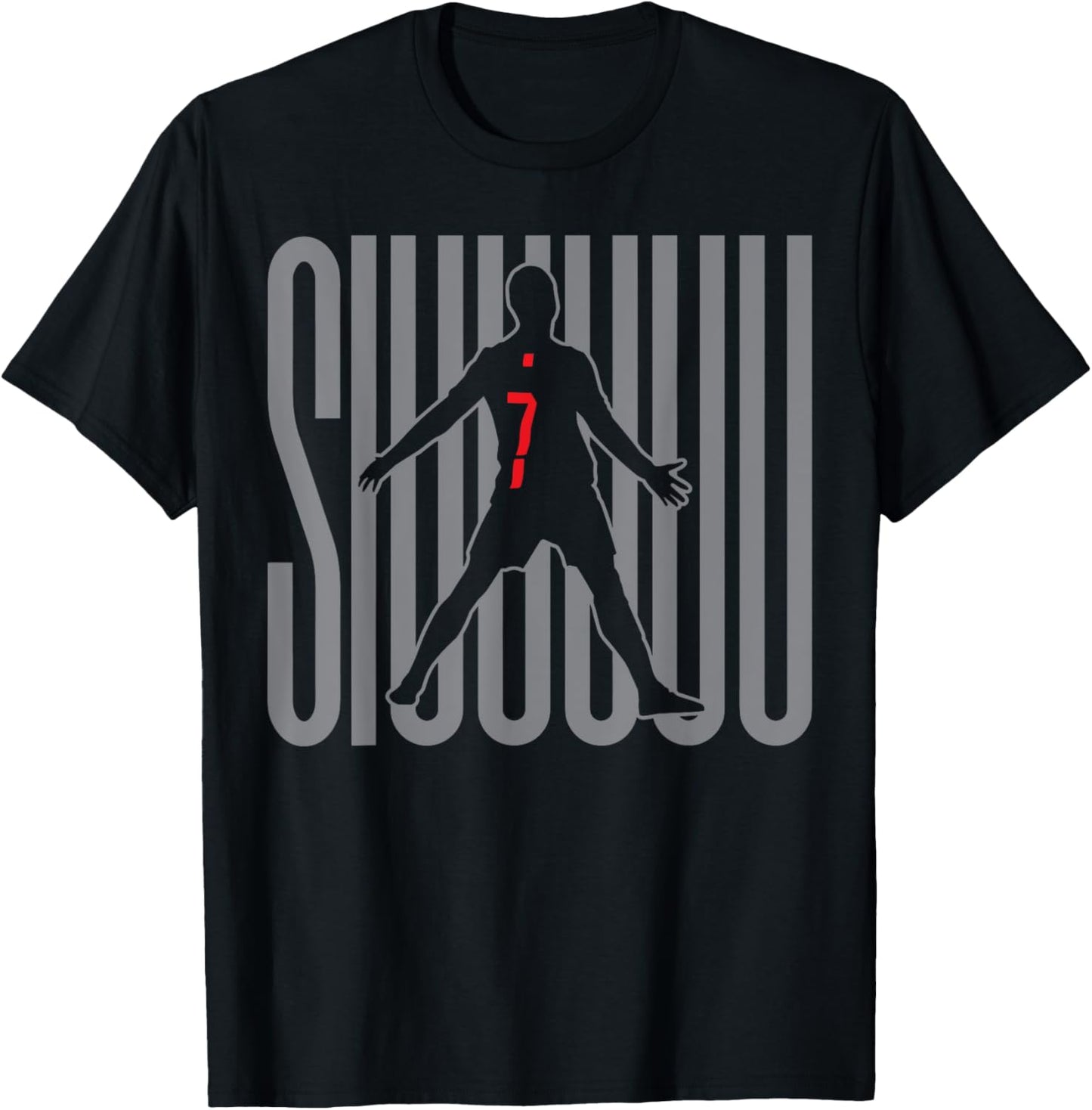 Funny Soccer Football Boys Men Women Soccer Player Siuuu T-Shirt