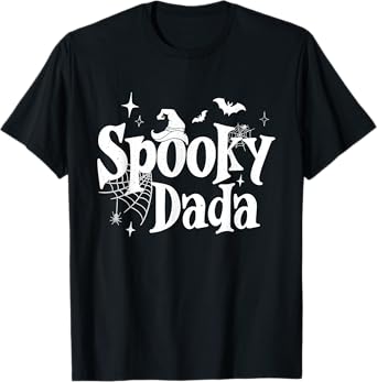 Spooky Dada Witch Funny Halloween Costume Dad Grandpa Men T-Shirt