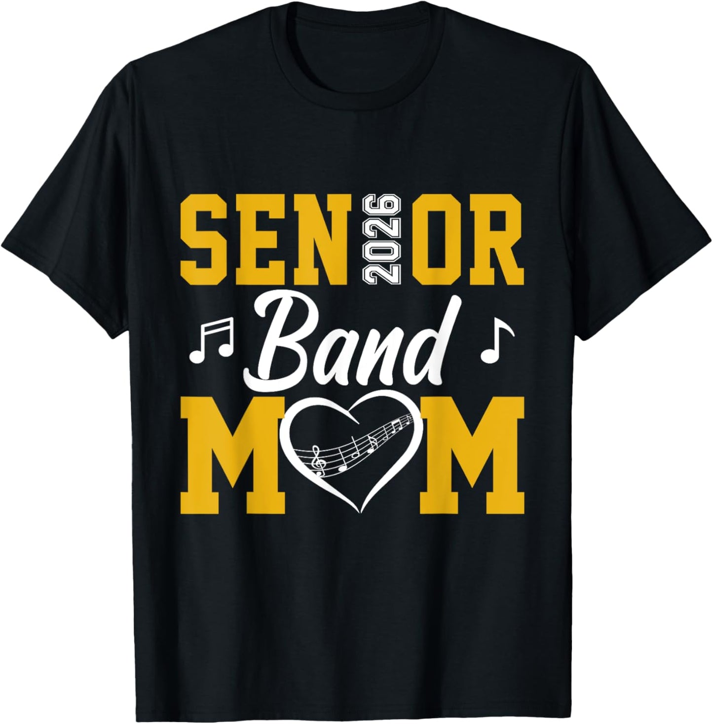 Senior Band Mom 2026 Marching Band Parent Class of 2026 T-Shirt