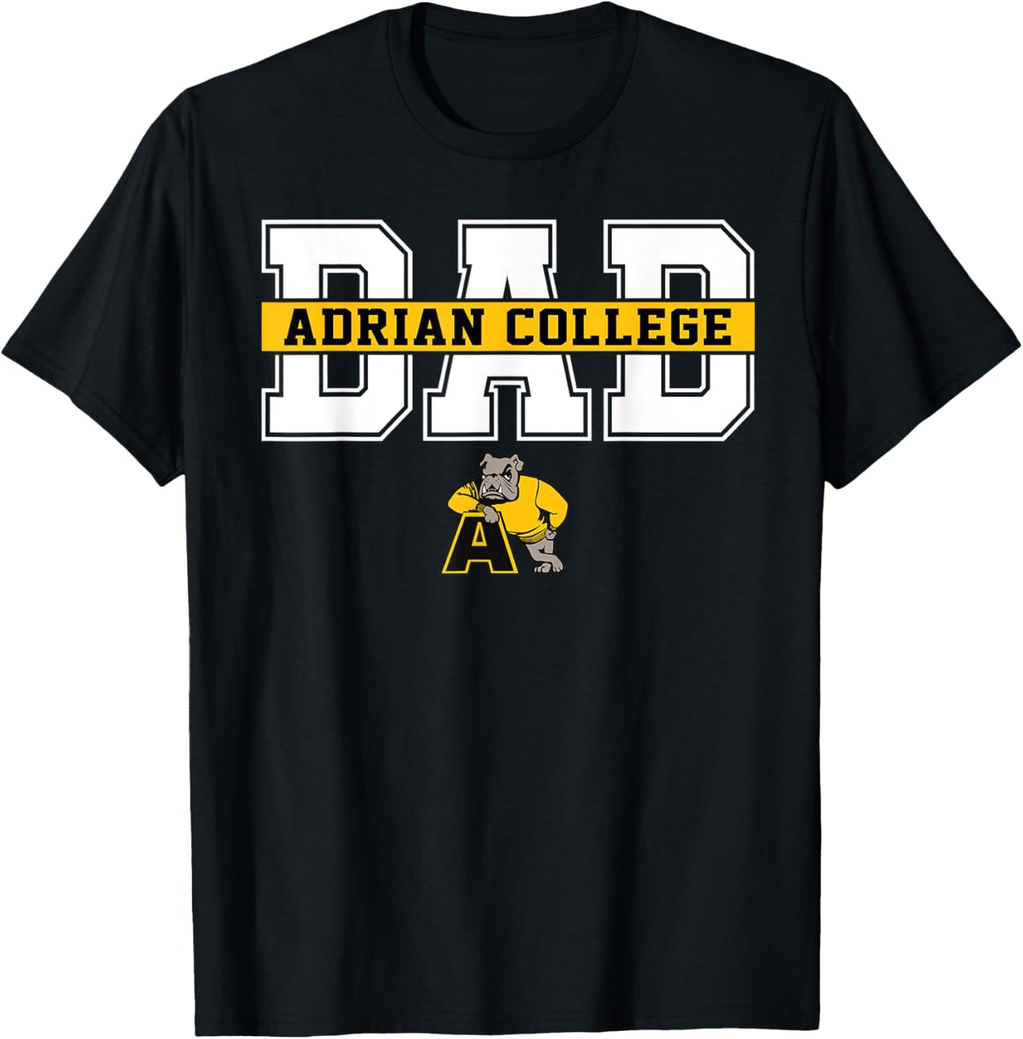 Adrian College Dad Father Arch Vintage Classic Mens Tee by TeeBrew
