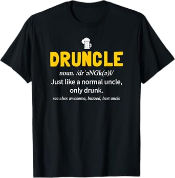 Druncle Funny Beer Uncle T-Shirt