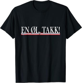 Norway - Beer Shirt En รl, Takk Norwegian Fun Souvenir T-Shirt