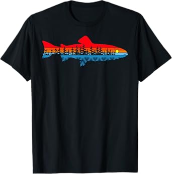 Vintage Nature Outdoor Fishing - Fisher Trout Fish T-Shirt