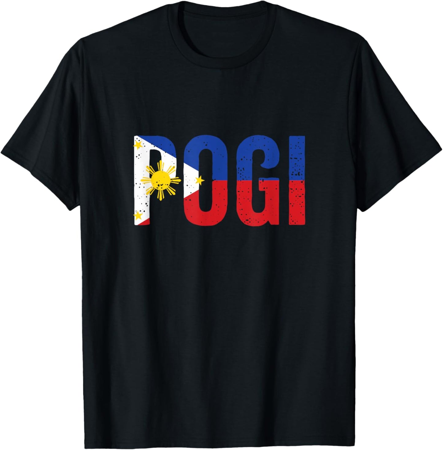 Hilarious Pogi Statement in Philippine Flag Design Idea T-Shirt