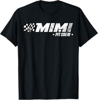 Mimi Pit Crew Race Car Birthday Family Racing T-Shirt