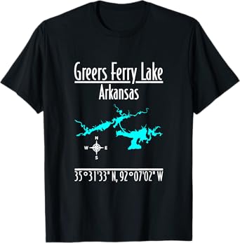 Modern Greers Ferry Lake - Arkansas T-Shirt