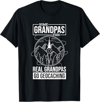 Geocaching Grandpa Design for Geocacher Grandfather T-Shirt