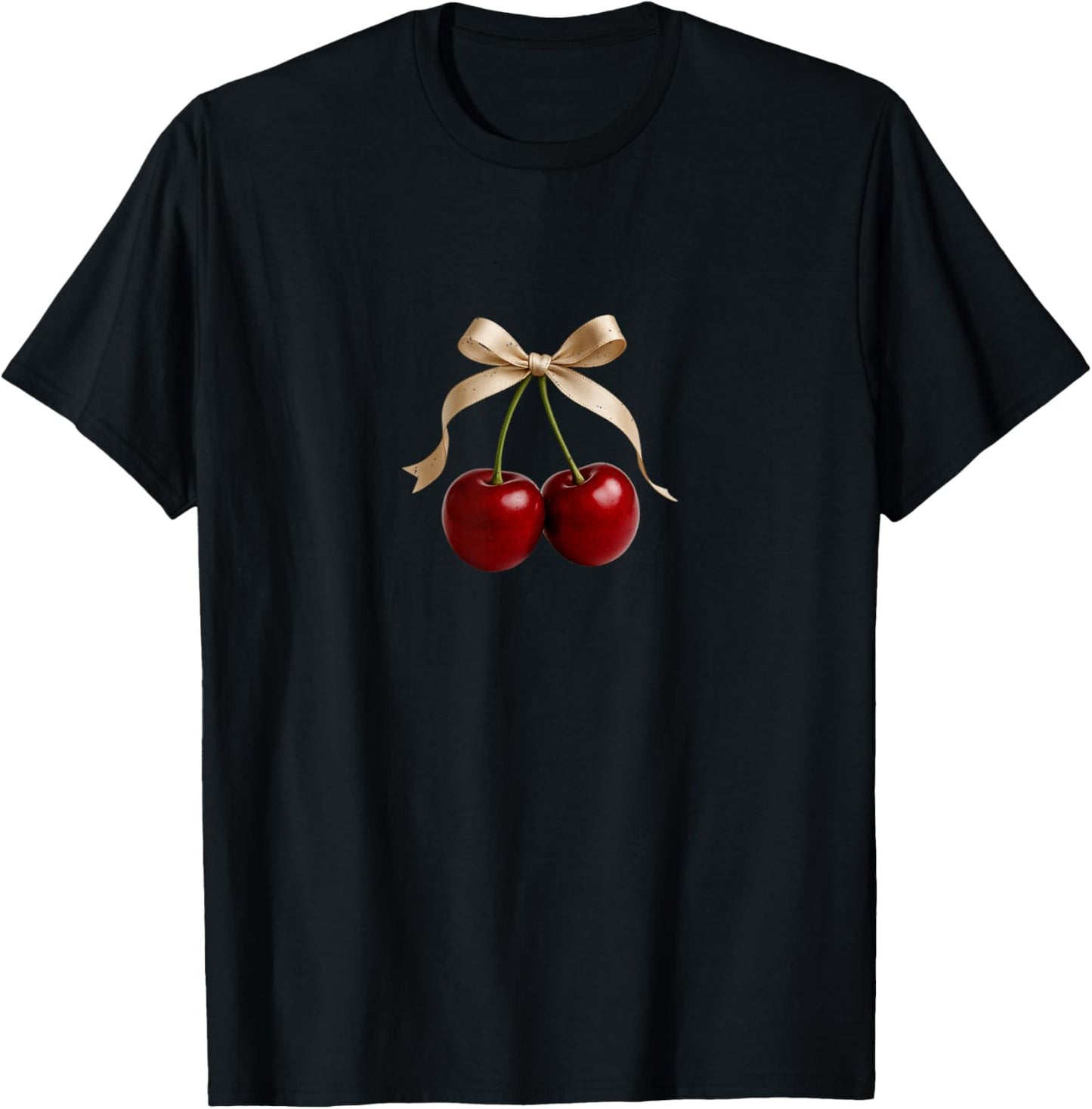 Ribbon Bows Cherries Cherry Summer Fruit Lover Fashion T-Shirt
