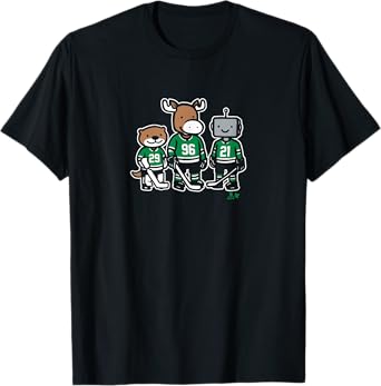 Otter, Moose And Robo Guys - Dallas Hockey T-Shirt