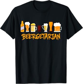 Funny Brewing Shirt for Beer Lovers Beergetarian T-Shirt