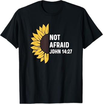 John 14:27 14 27 God Jesus Religious Quote Christian Cross T-Shirt