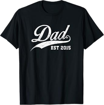 Dad Established 2015 Fathers Day T-Shirts