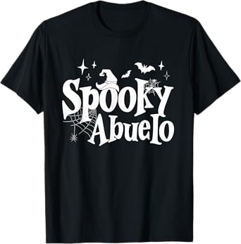 Spooky Abuelo Witch Funny Halloween Costume Dad Grandpa Men T-Shirt