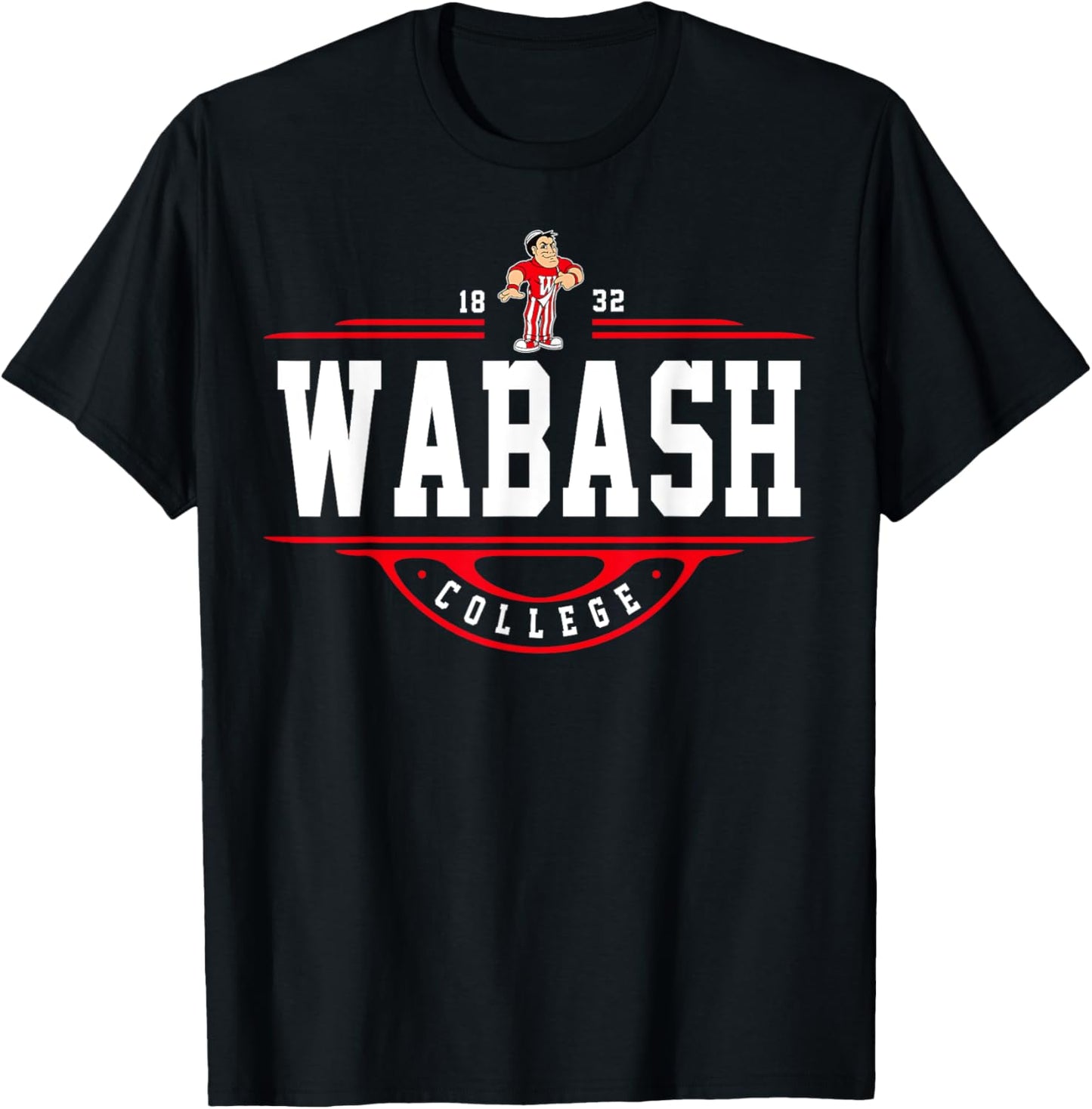 Wabash College Retro Arch Unisex Tee | TeeBrew