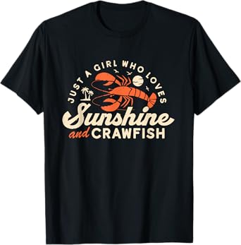 Funny Crawfish Women Shirt Cajun Boil Girl Party Festival T-Shirt