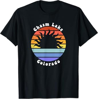 Chasm Lake Colorado CO Sunrise Vacation Souvenir T-Shirt