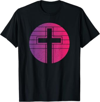 Jesus Cross Retro Style Vintage T-Shirt