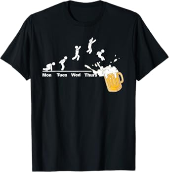 Jumping into Beer Evolution T-Shirt