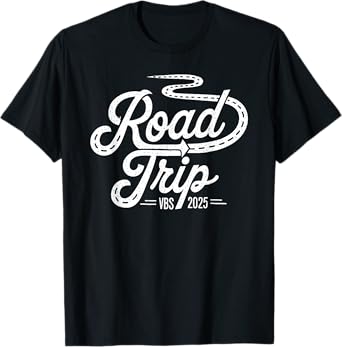 VBS Road Trip 2025 Crew God Adventure Bible School Matching T-Shirt