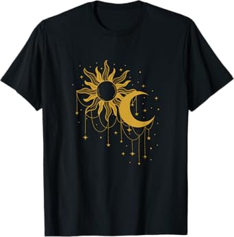Mystic Sun And Moon - Celestial Mystical Astrology T-Shirt