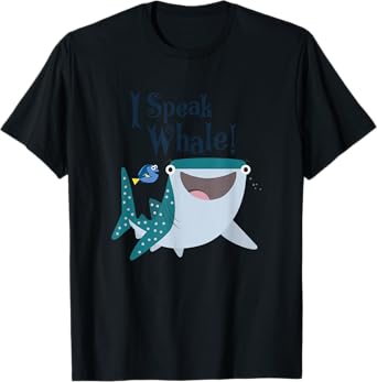 Disney Pixar Finding Dory Destiny & Dory I Speak Whale! Logo T-Shirt