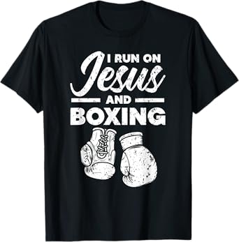 Jesus And Boxing Christian Professional Boxer Sport Knockout T-Shirt
