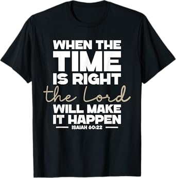 Isaiah 60:22, Bible Verse, Christian Clothing, Christian T-Shirt