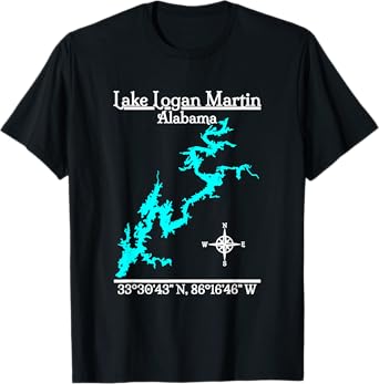 Lake Logan Martin - Alabama T-Shirt